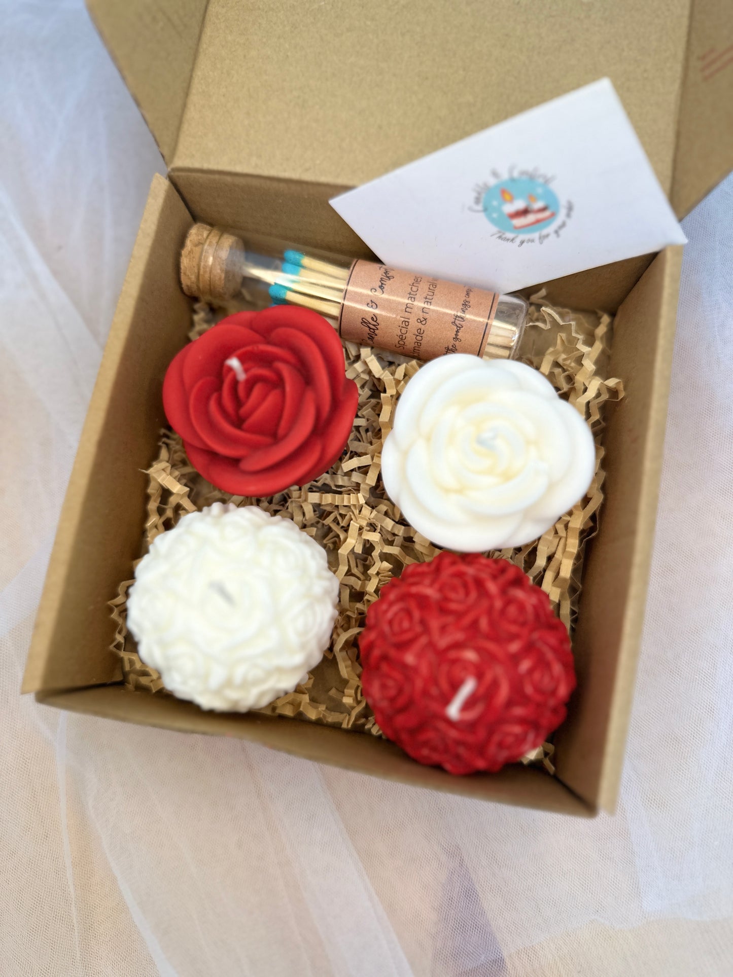 Enchanted Garden Gift Set | Set of 4 Floral-Sculpted Soy Candles