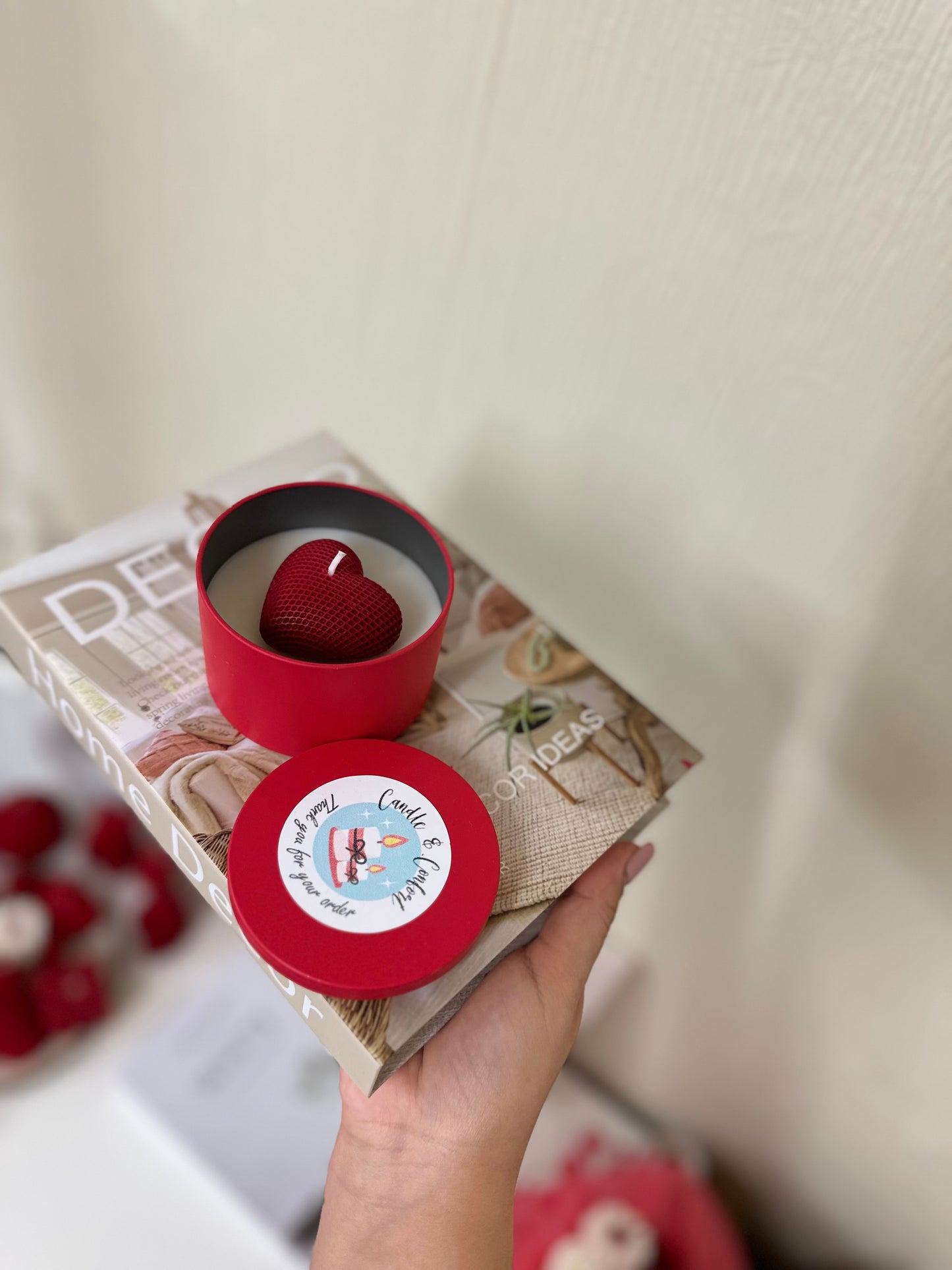 Sweetheart Tin | Hand-Poured Scented Candle in Ruby Red Metal Case