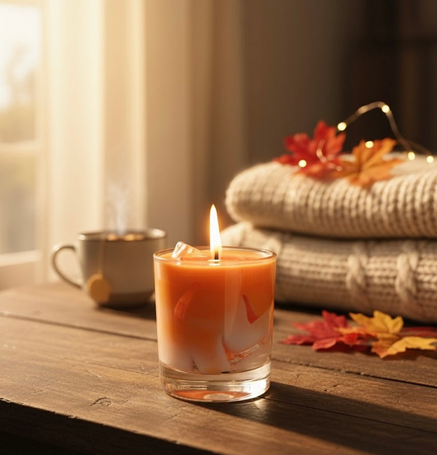 Ices Pumpkin Spice Ice" Artisan Candle – The Ultimate Fall Vibe