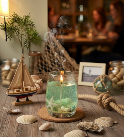 The Island Glow: Deep Sea Escape Candle - sea vibes