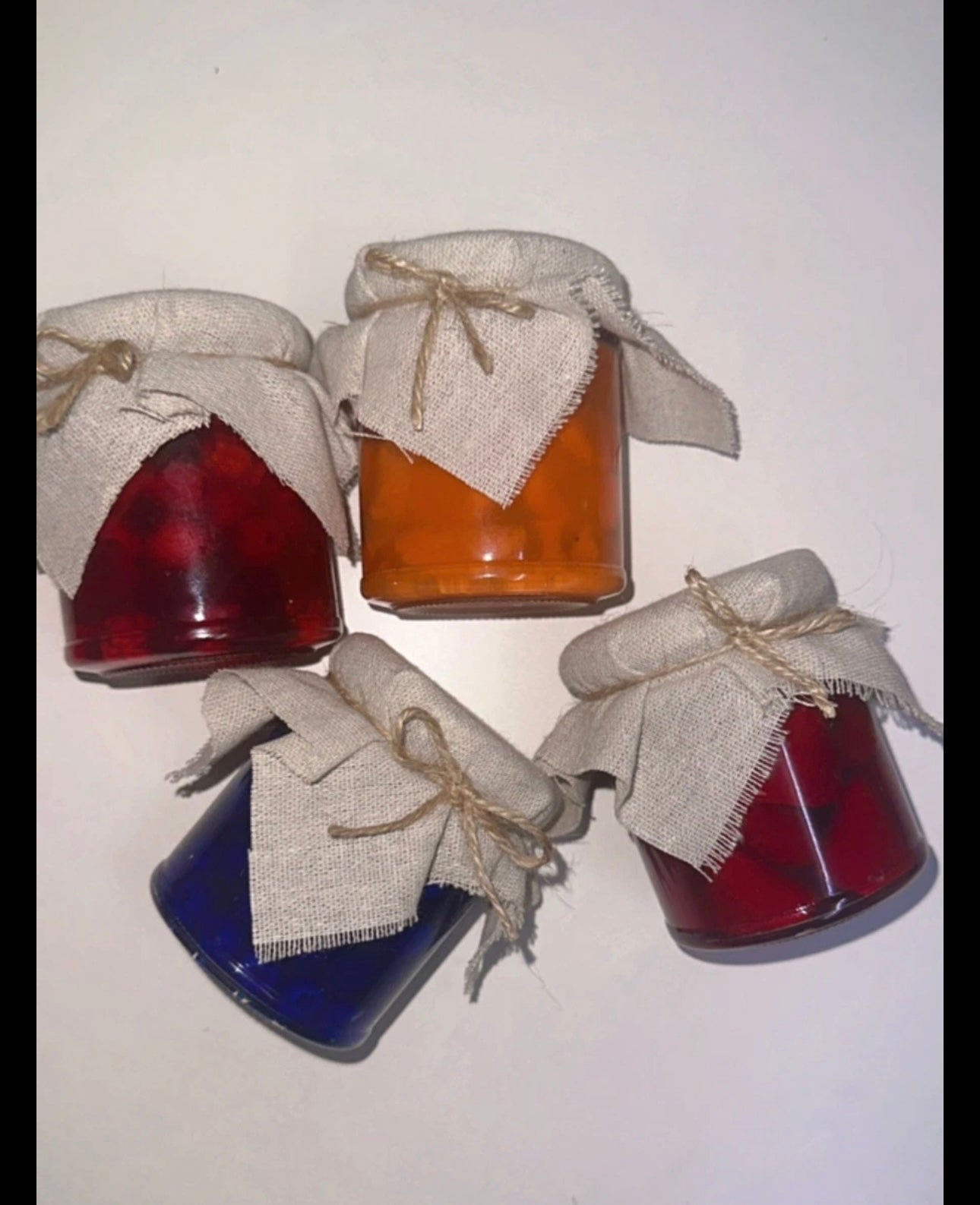 Artisan Jam Jar Collection | Set of 4 Gourmet Fruit-Scented Gel Candles