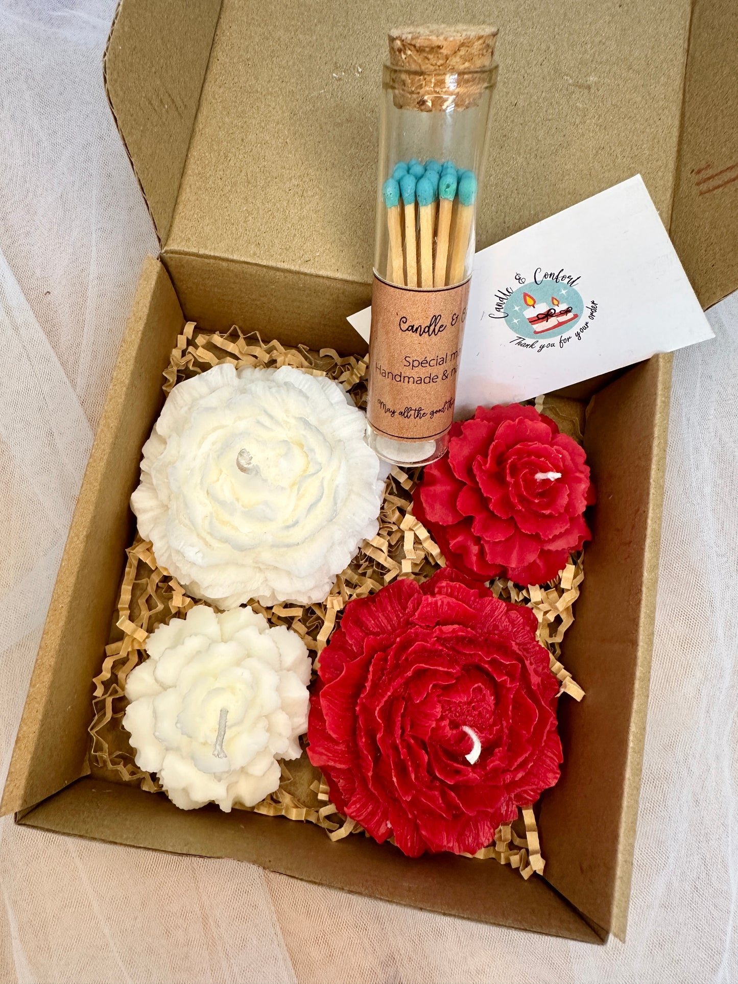 Enchanted Garden Gift Set | Set of 4 Floral-Sculpted Soy Candles