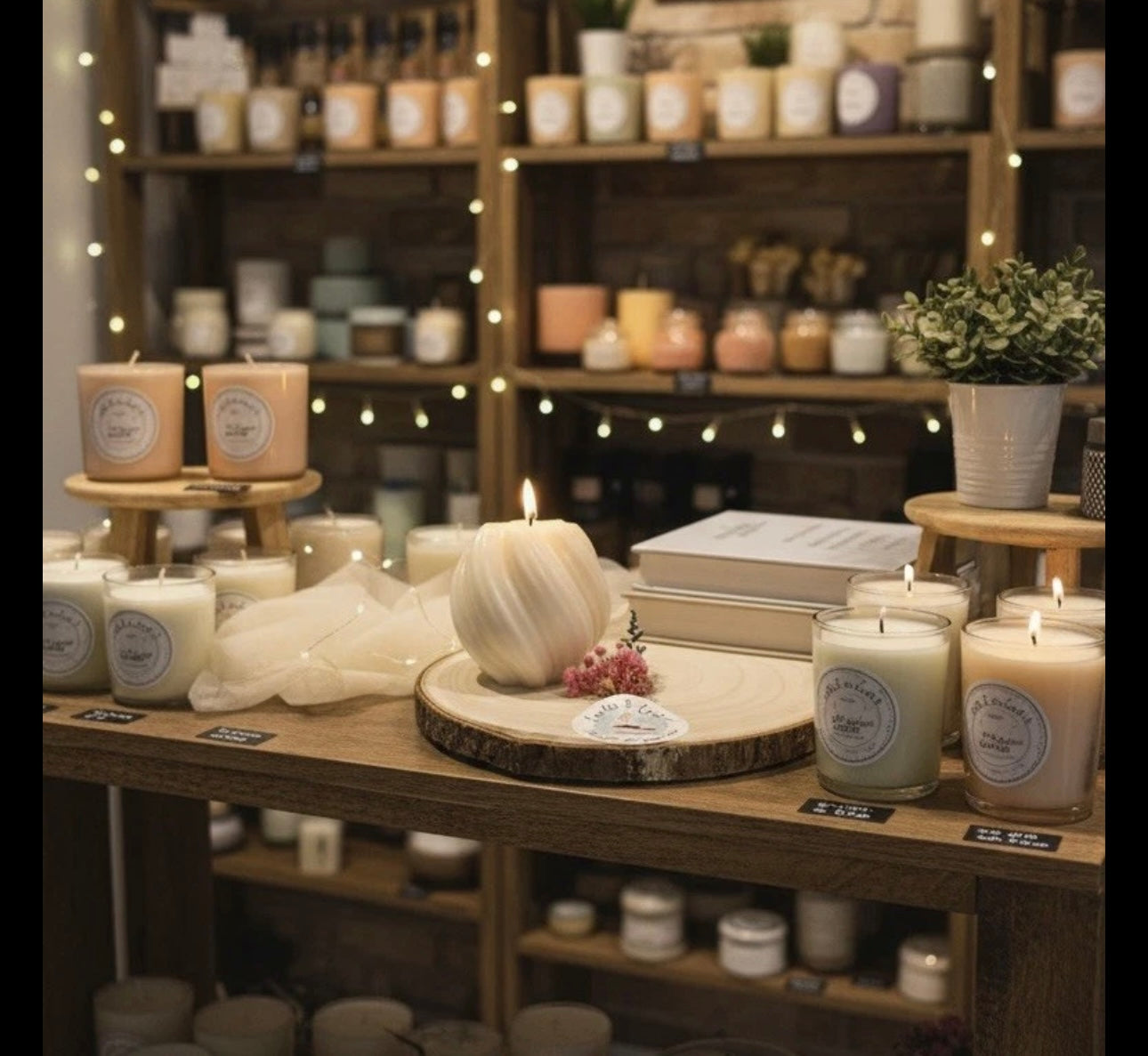 Sculpted Aesthetic Swirl scented Candle handmade/ home decor / cozy vibes