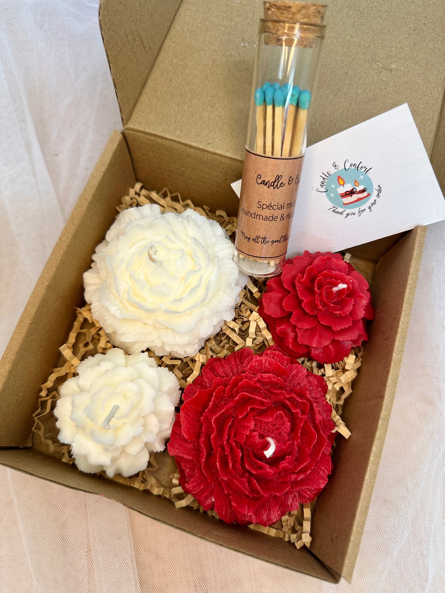 Enchanted Garden Gift Set | Set of 4 Floral-Sculpted Soy Candles