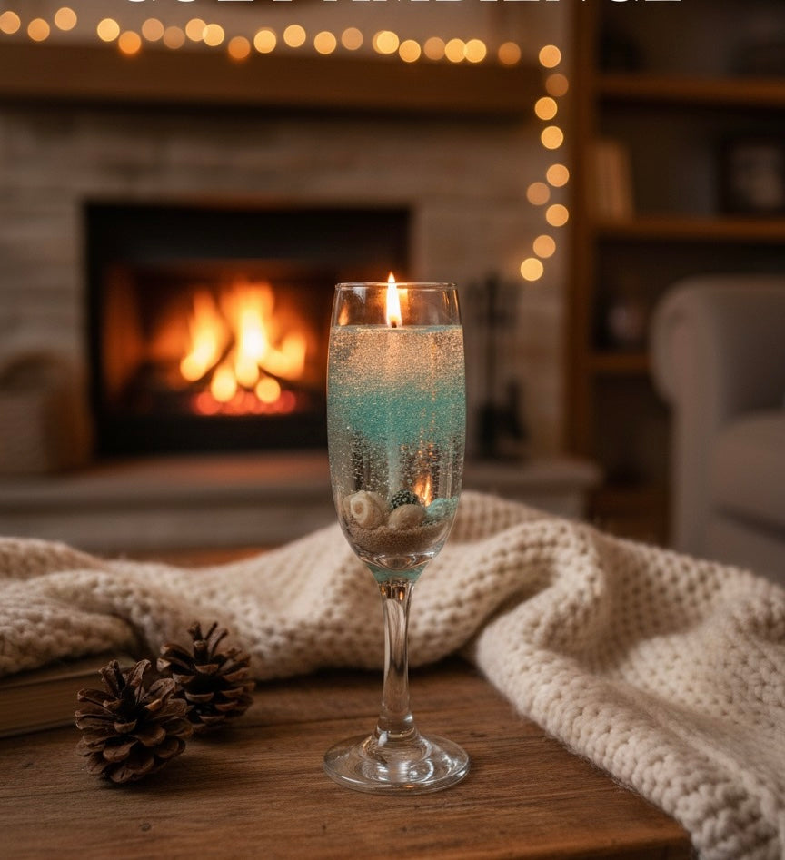 🌊 Ocean Breeze Champagne Candle – A Coastal Escape in a Glass
