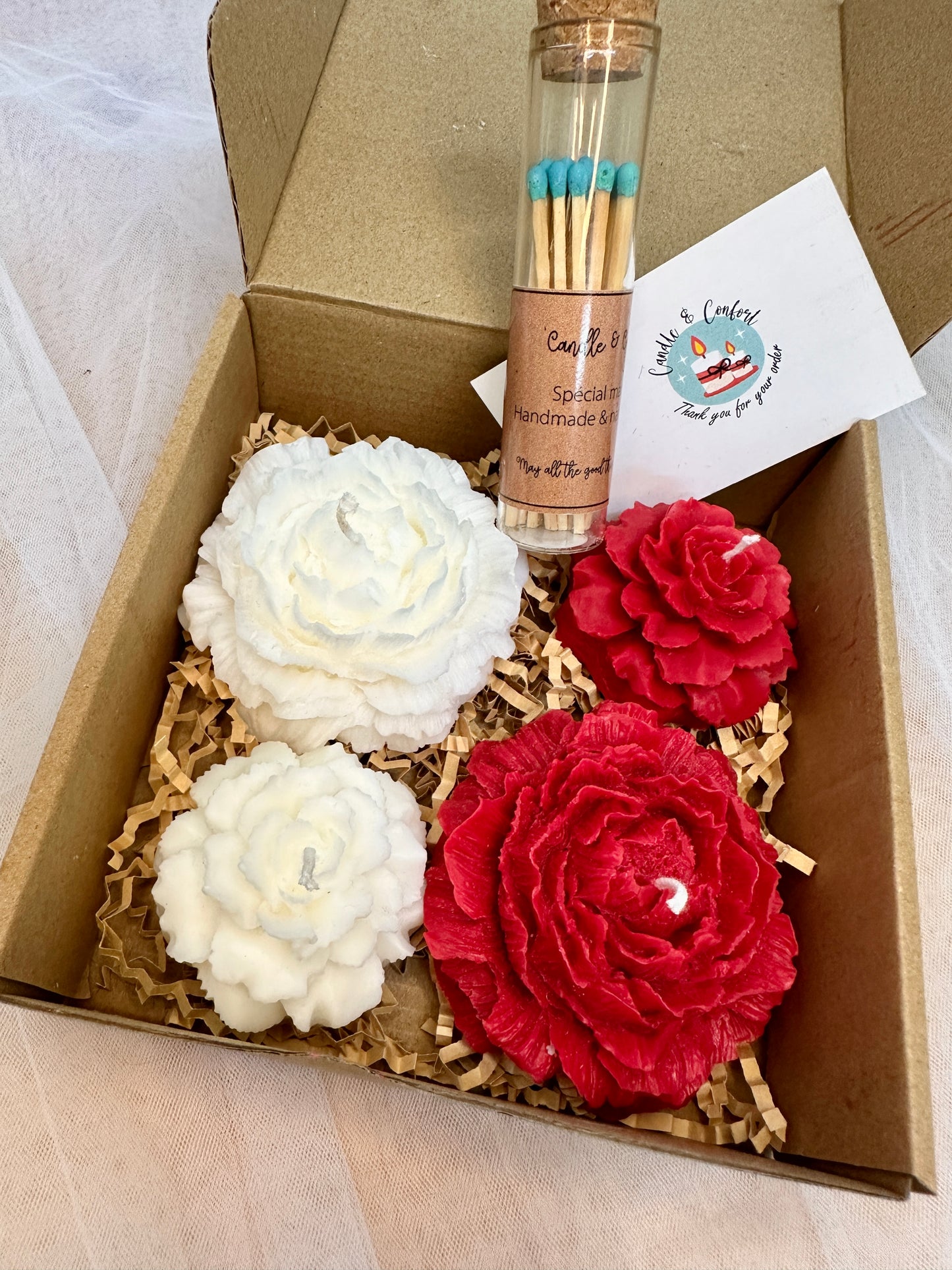 Enchanted Garden Gift Set | Set of 4 Floral-Sculpted Soy Candles