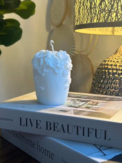 Handmade Floral Soy Candle Set – Set of 3