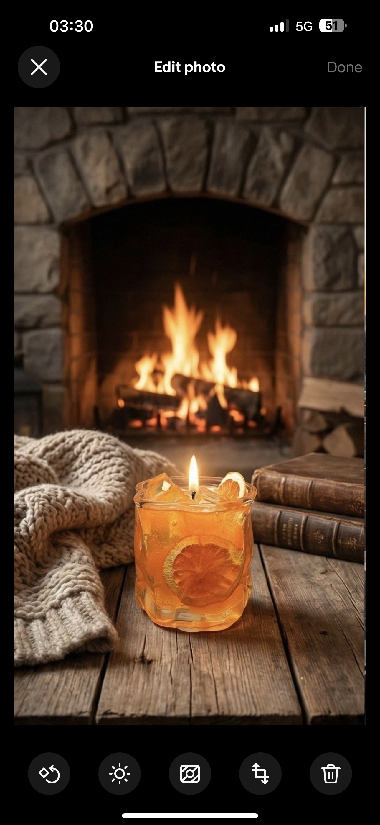 Sunset Spritz | Realistic Aperol-Inspired Orange Scented Cocktail Candle