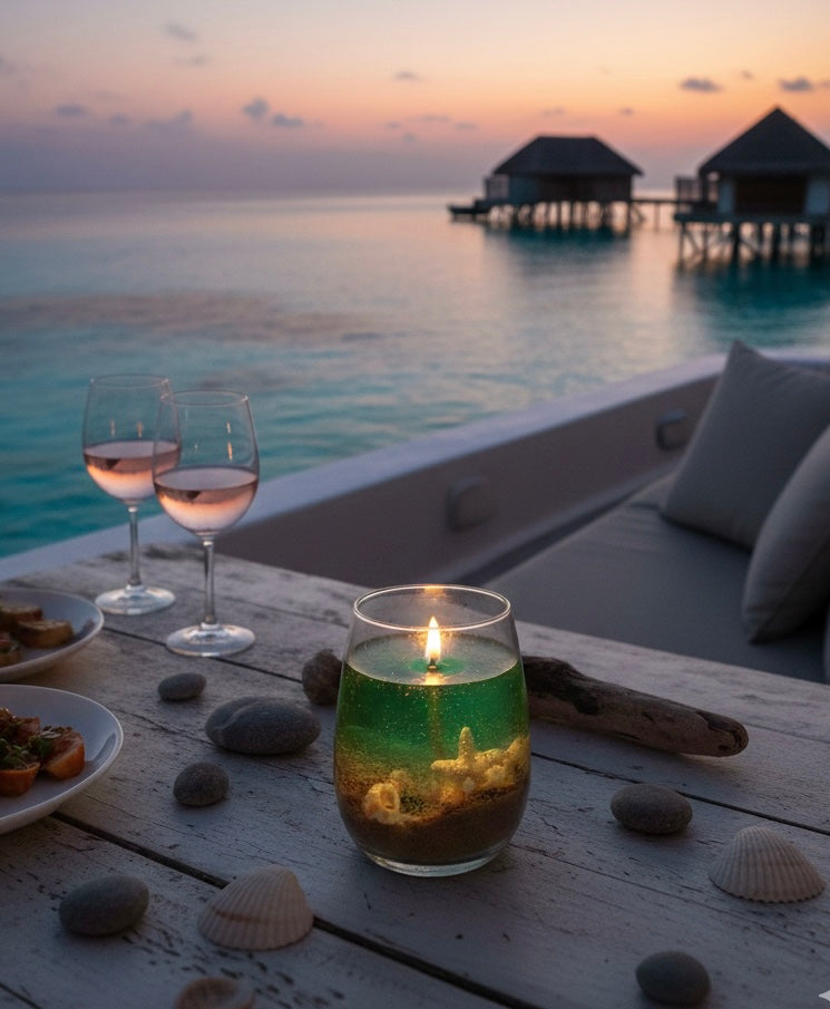 The Island Glow: Deep Sea Escape Candle - sea vibes