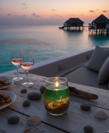The Island Glow: Deep Sea Escape Candle - sea vibes