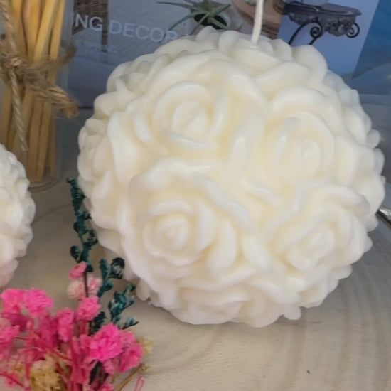 White candle flower shape